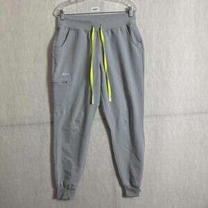 Figs Women’s Size Medium Silver Arrows Gray Zamora Jogger Scrub Pants